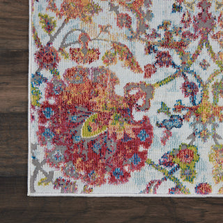 Nourison Ankara Global ANR06 Ivory Orange Area Rug Detail Image