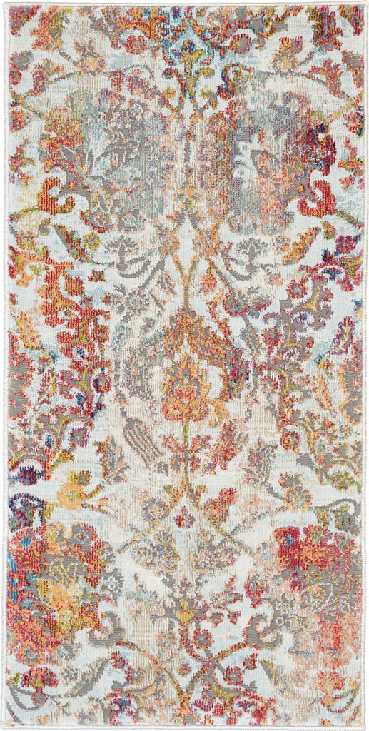 Nourison Ankara Global ANR06 Ivory Orange Area Rug main image