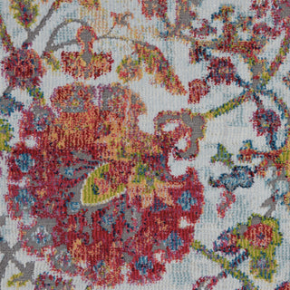 Nourison Ankara Global ANR06 Ivory Orange Area Rug Swatch Image