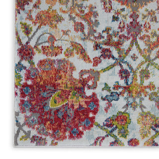 Nourison Ankara Global ANR06 Ivory Orange Area Rug Texture Image