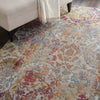 Nourison Ankara Global ANR06 Ivory Orange Area Rug Corner Image