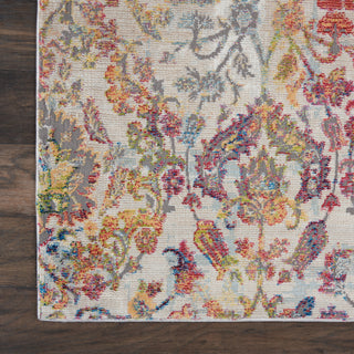Nourison Ankara Global ANR06 Ivory Orange Area Rug Detail Image