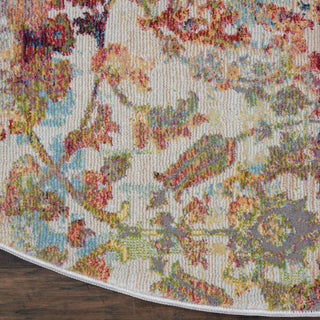 Nourison Ankara Global ANR06 Ivory Orange Area Rug Detail Image