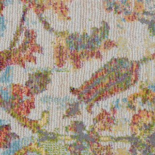 Nourison Ankara Global ANR06 Ivory Orange Area Rug Swatch Image