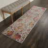 Nourison Ankara Global ANR06 Ivory Orange Area Rug Corner Image