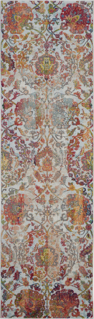 Nourison Ankara Global ANR06 Ivory Orange Area Rug Main Image