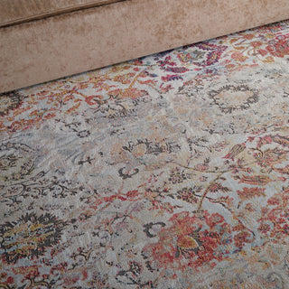 Nourison Ankara Global ANR06 Ivory Orange Area Rug Corner Image