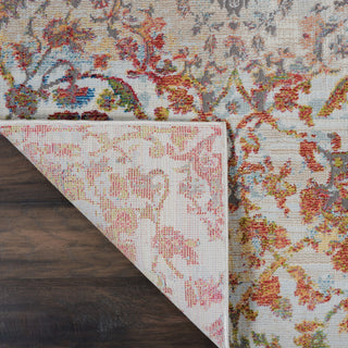 Nourison Ankara Global ANR06 Ivory Orange Area Rug Corner Image