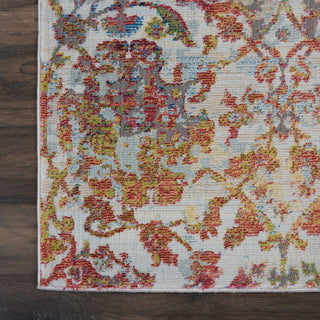 Nourison Ankara Global ANR06 Ivory Orange Area Rug Detail Image
