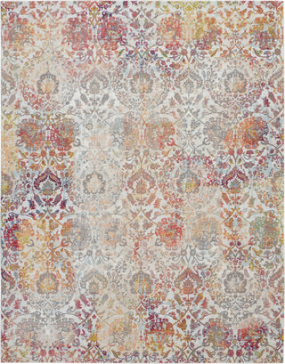 Nourison Ankara Global ANR06 Ivory Orange Area Rug Main Image