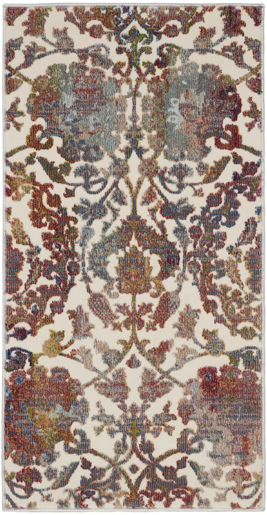 Nourison Ankara Global ANR06 White Multicolor Area Rug main image