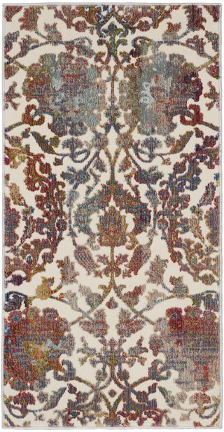 Nourison Ankara Global ANR06 White Multicolor Area Rug main image