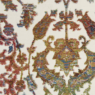 Nourison Ankara Global ANR06 White Multicolor Area Rug Swatch Image