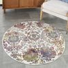 Nourison Ankara Global ANR06 White Multicolor Area Rug Corner Image