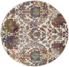 Nourison Ankara Global ANR06 White Multicolor Area Rug Main Image