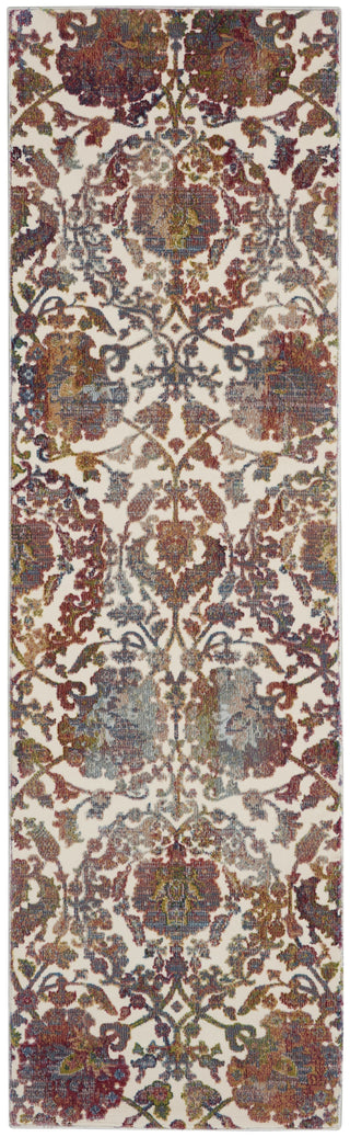 Nourison Ankara Global ANR06 White Multicolor Area Rug Main Image