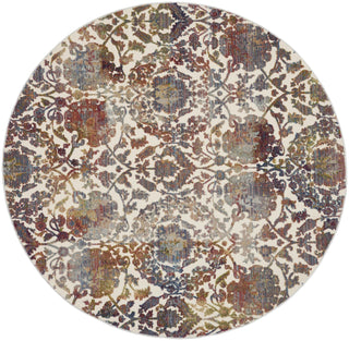 Nourison Ankara Global ANR06 White Multicolor Area Rug Main Image