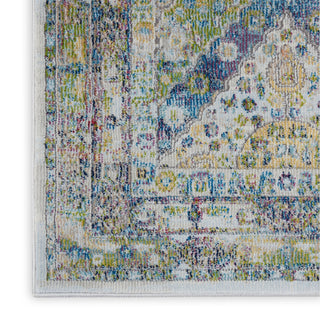 Nourison Ankara Global ANR07 Blue Green Area Rug Texture Image