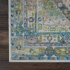 Nourison Ankara Global ANR07 Blue Green Area Rug Detail Image