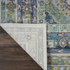 Nourison Ankara Global ANR07 Blue Green Area Rug Corner Image