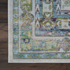 Nourison Ankara Global ANR07 Blue Green Area Rug Detail Image