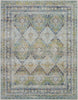 Nourison Ankara Global ANR07 Blue Green Area Rug Main Image