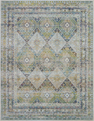 Nourison Ankara Global ANR07 Blue Green Area Rug Main Image