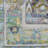 Nourison Ankara Global ANR07 Blue Green Area Rug Swatch Image