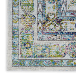 Nourison Ankara Global ANR07 Blue Green Area Rug Texture Image
