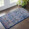 Nourison Ankara Global ANR08 Navy Multicolor Area Rug Corner Image