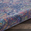 Nourison Ankara Global ANR08 Navy Multicolor Area Rug Corner Image