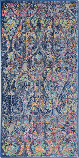 Nourison Ankara Global ANR08 Navy Multicolor Area Rug main image