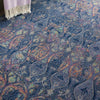 Nourison Ankara Global ANR08 Navy Multicolor Area Rug Corner Image