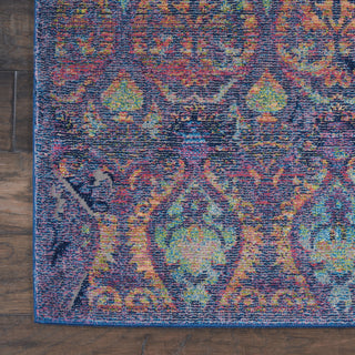 Nourison Ankara Global ANR08 Navy Multicolor Area Rug Detail Image