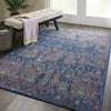 Nourison Ankara Global ANR08 Navy Multicolor Area Rug Room Image Feature