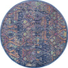 Nourison Ankara Global ANR08 Navy Multicolor Area Rug Main Image