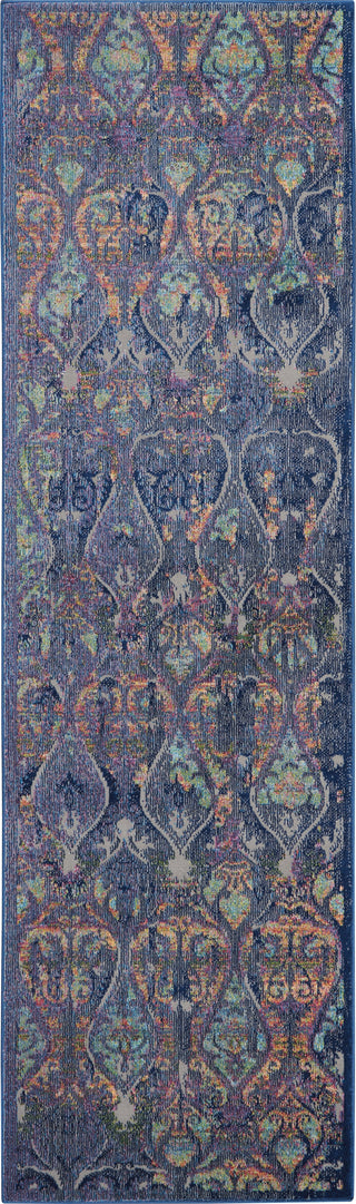 Nourison Ankara Global ANR08 Navy Multicolor Area Rug Main Image