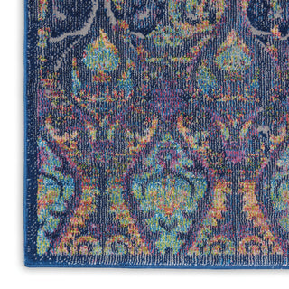 Nourison Ankara Global ANR08 Navy Multicolor Area Rug Texture Image