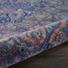 Nourison Ankara Global ANR08 Navy Multicolor Area Rug Corner Image