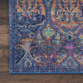 Nourison Ankara Global ANR08 Navy Multicolor Area Rug Detail Image