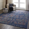 Nourison Ankara Global ANR08 Navy Multicolor Area Rug Room Image Feature