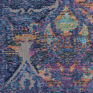 Nourison Ankara Global ANR08 Navy Multicolor Area Rug Swatch Image