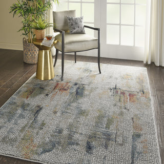 Nourison Ankara Global ANR09 Ivory Multicolor Area Rug Room Image Feature