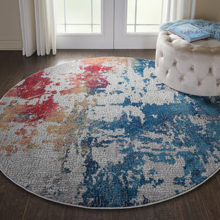 Nourison Ankara Global ANR10 Multicolor Area Rug Corner Image
