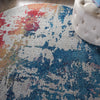 Nourison Ankara Global ANR10 Multicolor Area Rug Room Image Feature