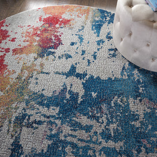 Nourison Ankara Global ANR10 Multicolor Area Rug Room Image Feature