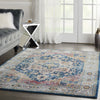 Nourison Ankara Global ANR11 Blue Multicolor Area Rug Room Image Feature