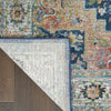 Nourison Ankara Global ANR11 Blue Multicolor Area Rug Corner Image