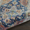 Nourison Ankara Global ANR11 Blue Multicolor Area Rug Corner Image