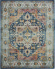 Nourison Ankara Global ANR11 Blue Multicolor Area Rug Main Image